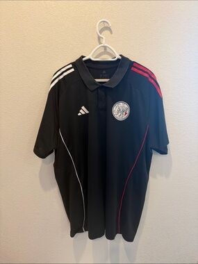 Adidas 2025-2026 Ajax (Amsterdam) Polo Shirt (Black)